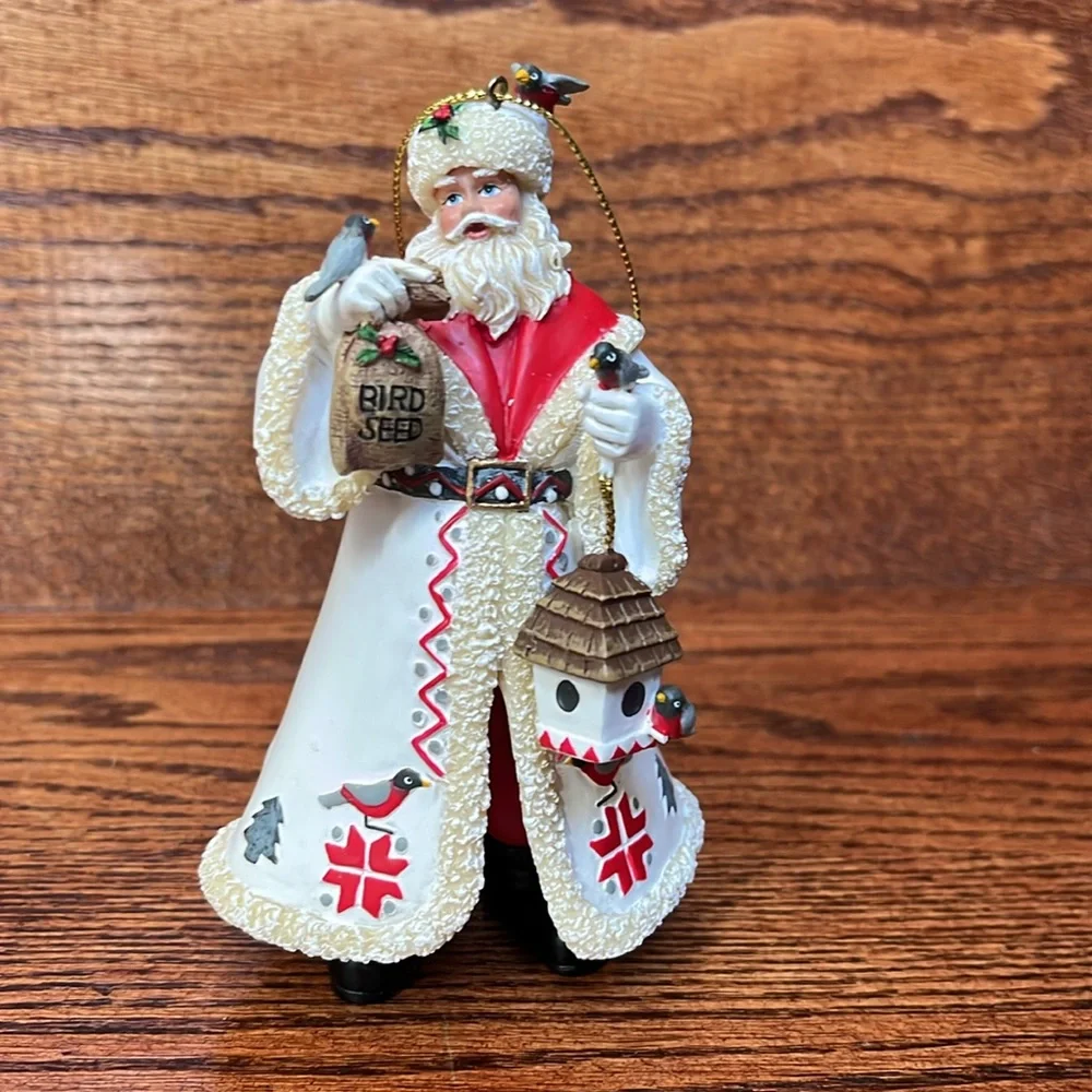 Ashton Drake Galleries Santa's Feathered Friends Ornament  